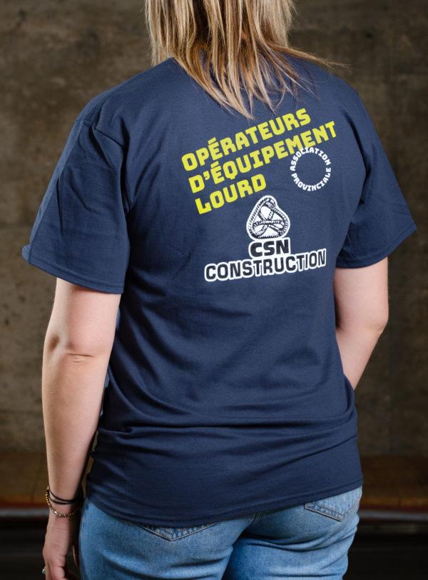 T-Shirt CSN Construction - OPÉRATEURS D'ÉQUIPEMENTS LOURDS